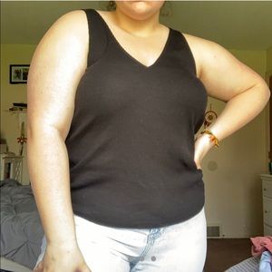 Black tank top